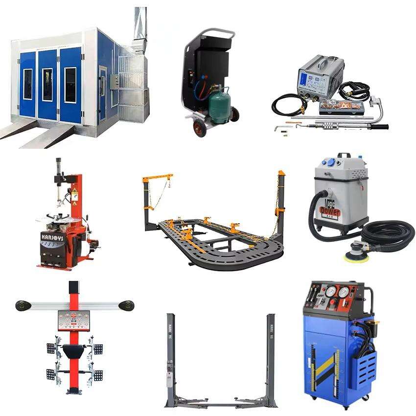 Vehicle equipment car frame machine dust free sanding machine spray booth wheel alignment dent puller machine