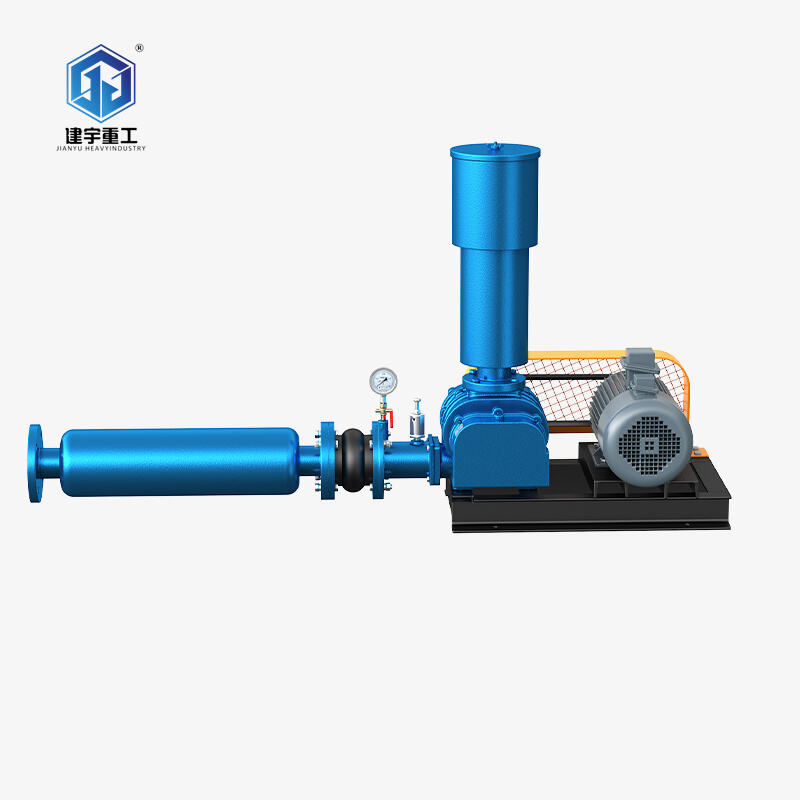 Trójlistowe wentylatory Roots do przesyłu pneumatycznego są wykorzystywane do spalania dwutlenku węgla