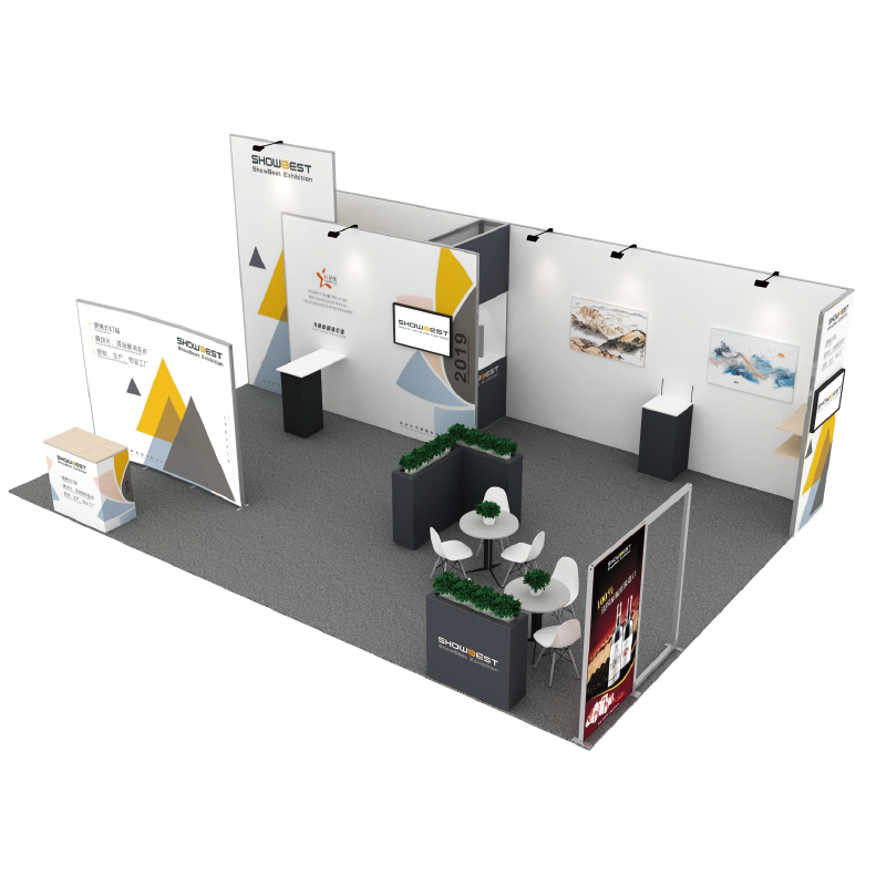 600*900cm/20ft*30ft Aluminum Modular Invisible Trade Show Exhibition Booth System
