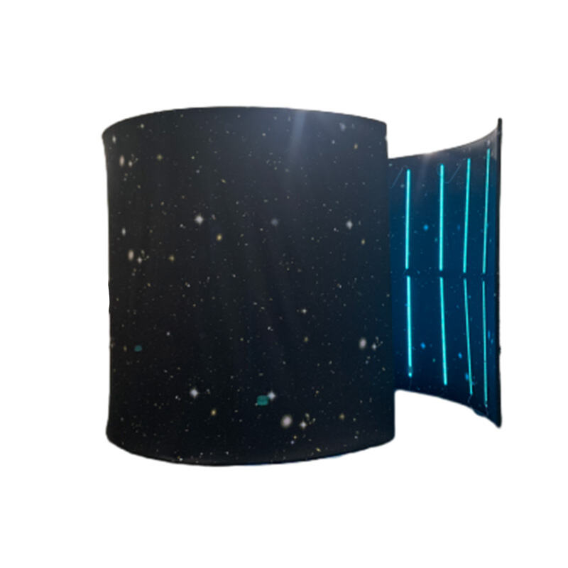 360° Custom Printed Exhibition Booth Enclosure 360 photo Booth backdrop with led light