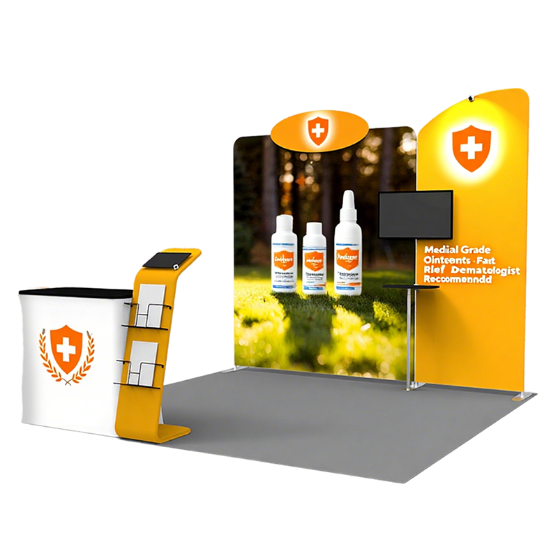 Własny, zaprojektowany specjalnie stoisko wystawowe do podniesienia wizerunku marki