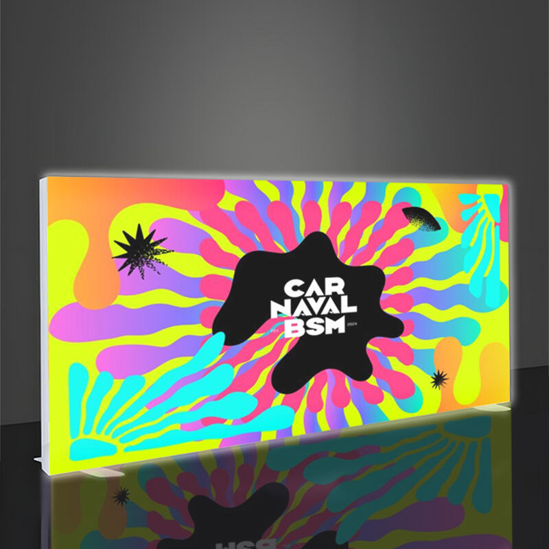 Modular SEG Light Box: 600x250cm Industrial Display Solution