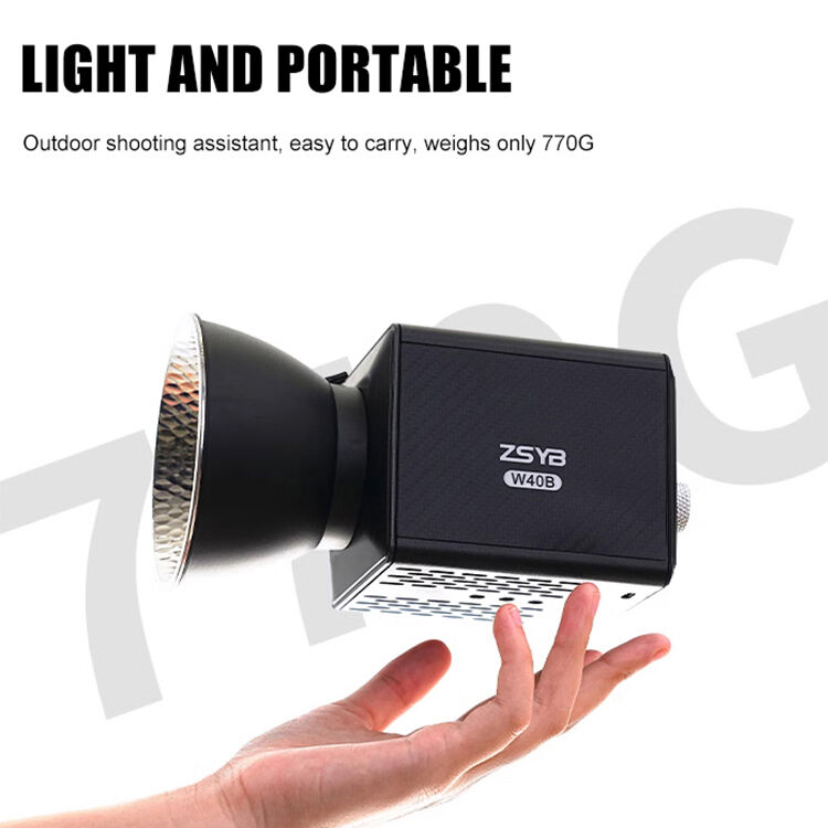 ZSYB Hot Sale Outdoor Portable Handheld APP Control CRI96 Dimmable 40watt Led Fill Camera Video Photography Light