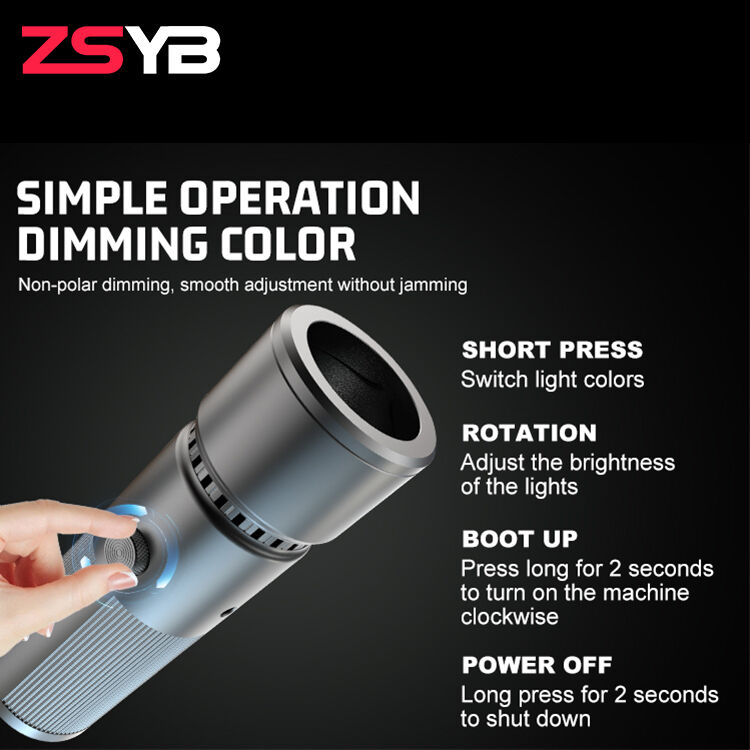 4 Light Colors with 1/4'' Thread Camera Flashlight 4600MAH 25w Mini Rechargeable Ambient Photography Lighting
