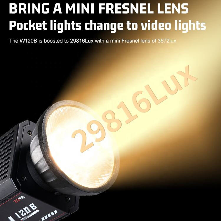 ZSYB YF-80 Mini Mount Fresnel Lens for Video Photographic Lighting Accessories