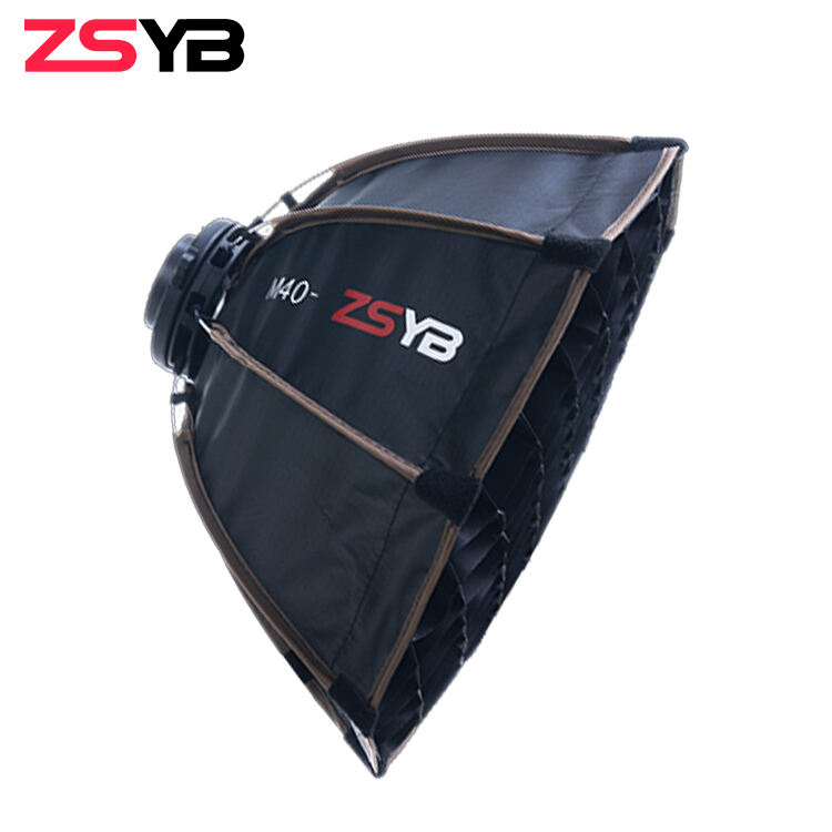 ZSYB Handheld Folding Portable Borong Bucket 40cm Photographic Live Flash External Light Quick Softbox for W40B/W20B