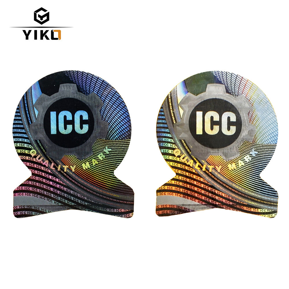 Yiko Factory Price Hologram Sticker Custom Special Shape Tamper Seal Holographic Sheet Secured Honeycomb for Holo Function