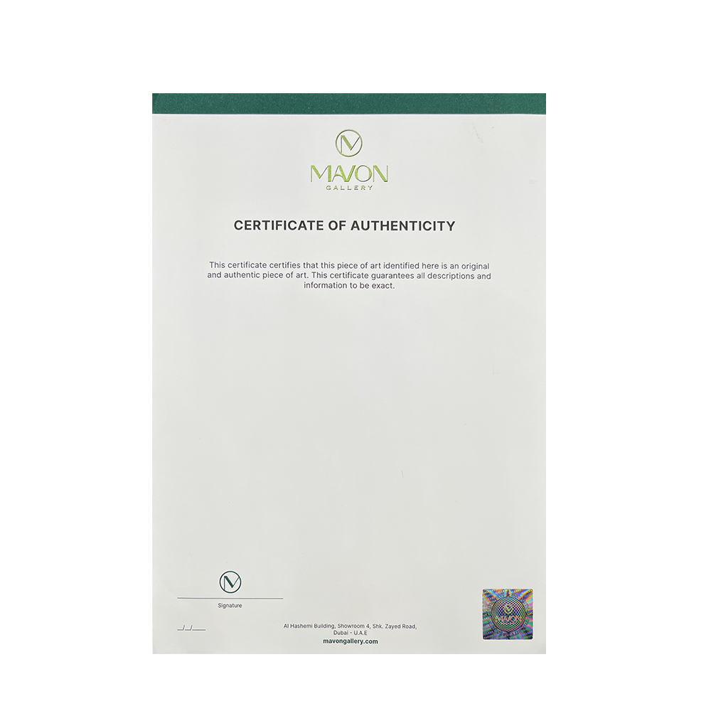 Anti-Counterfeit Authentic Certificate Paper for Art Work