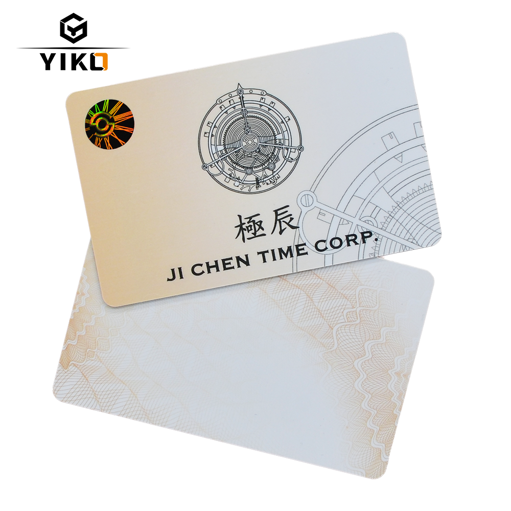 Custom Durable PVC Watch Warranty Cards Anti-Counterfeiting Security Offset Holographic Logo Stamping Plastic Printing Business