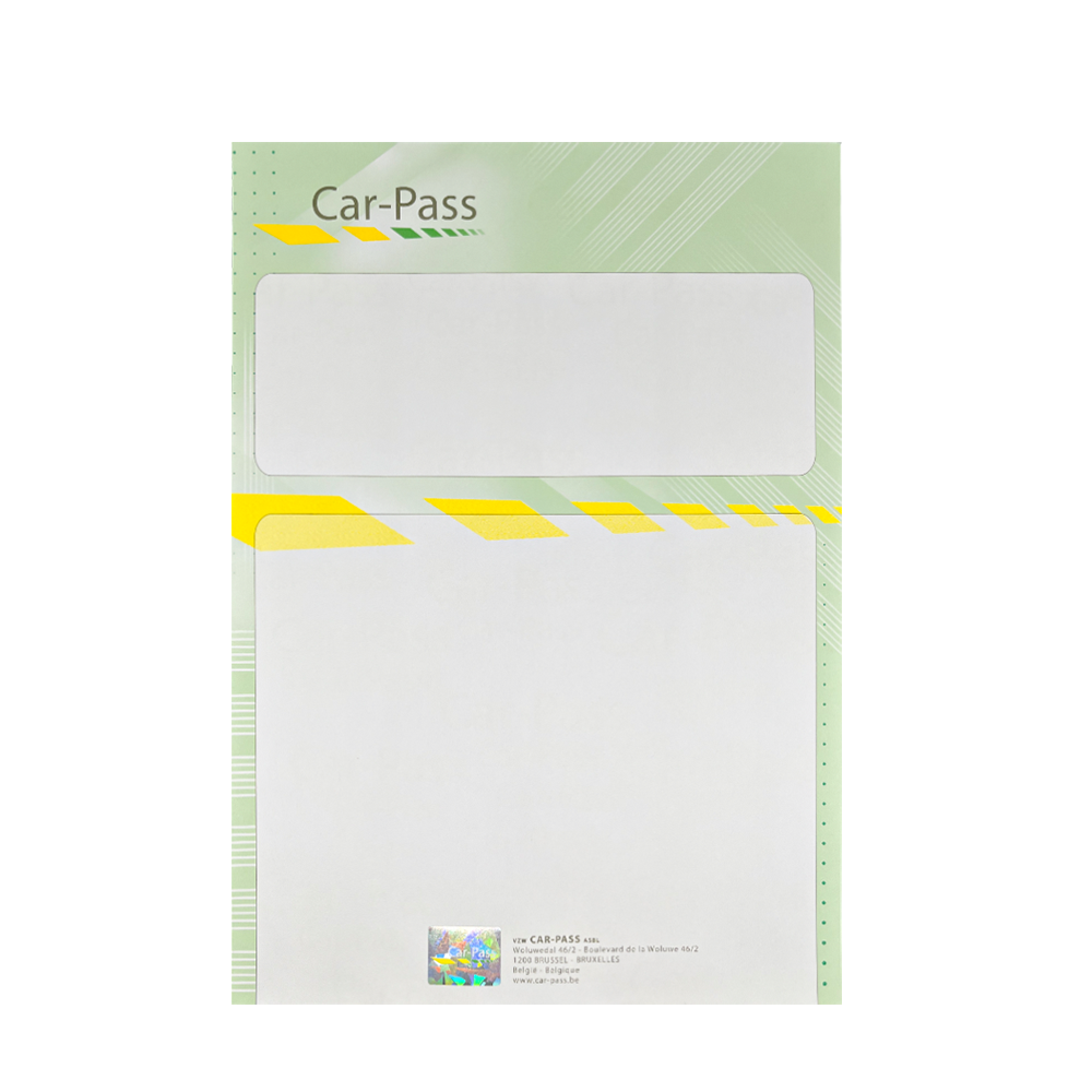 Anti-Counterfeit Car-Pass Document Certificate Paper for Company
