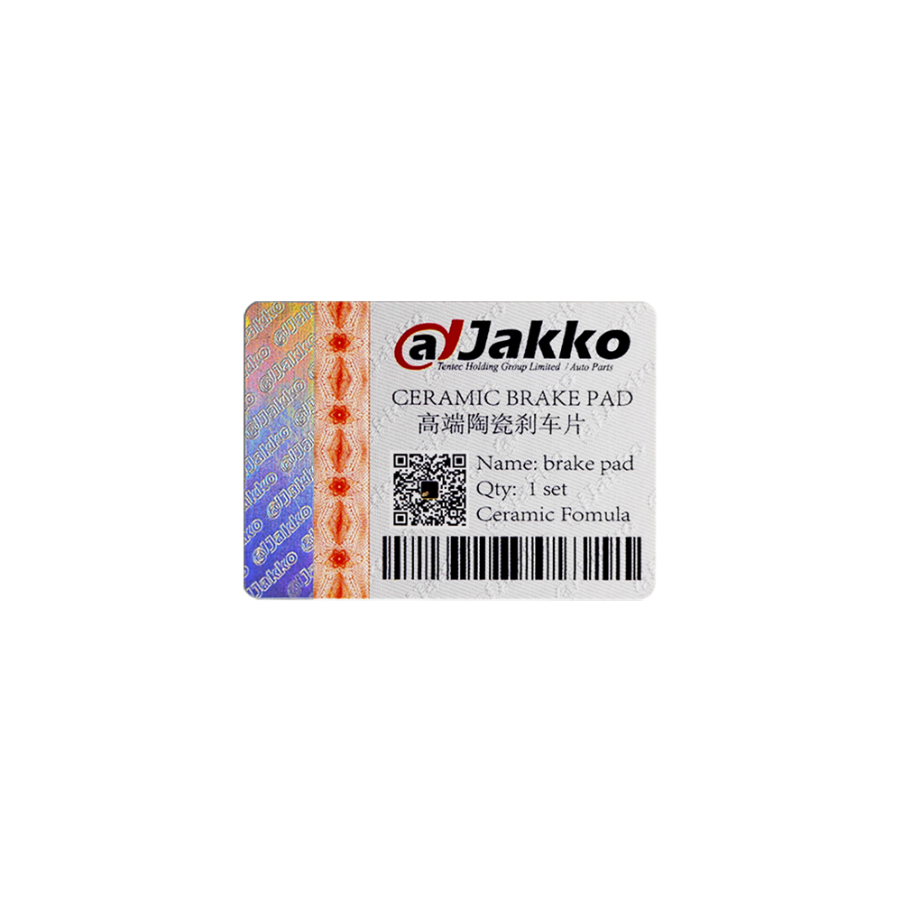 Hologram Embossed Adhesive Security Label with QR/Bar code