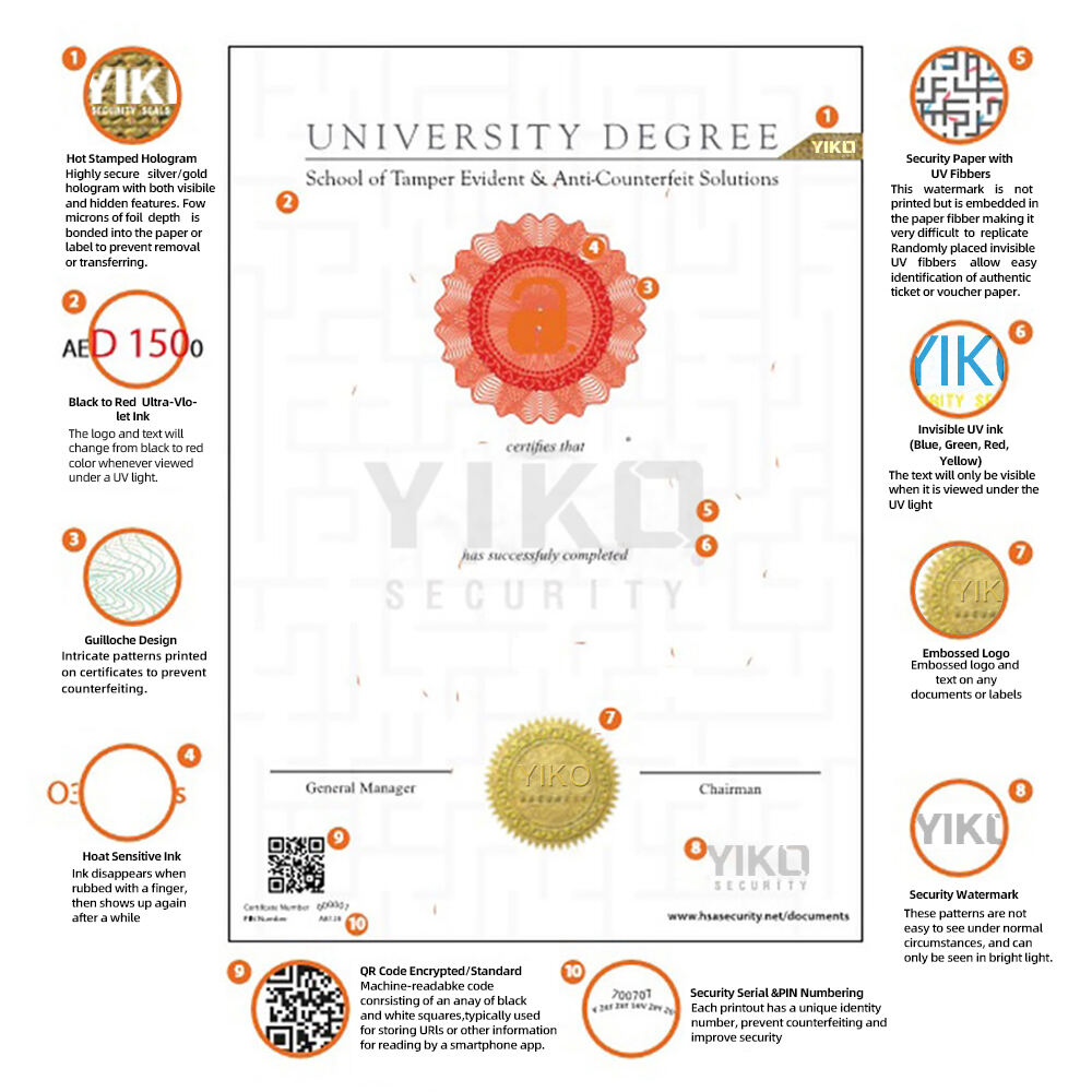 anti counterfeit graduation certificate paper for college-8