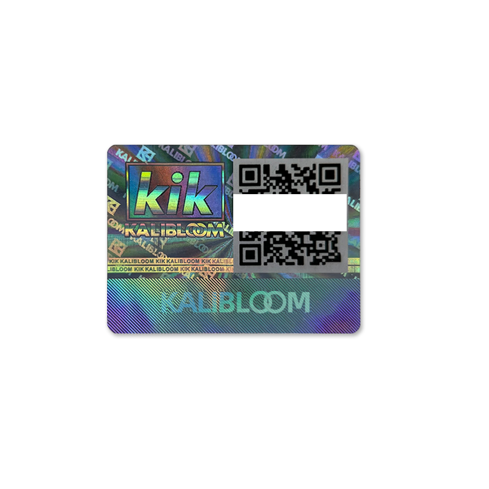 Hologram Silver Scratch Off Security Stickers With Qr Code