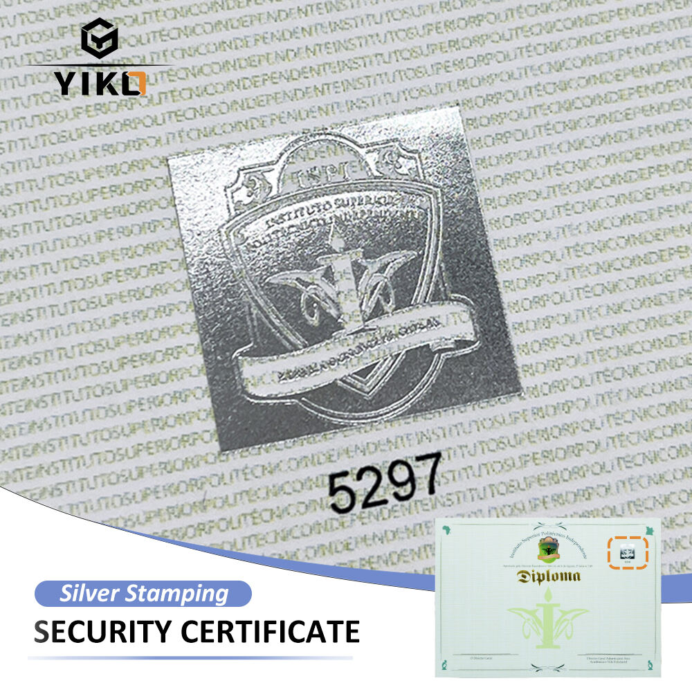 Custom Security Diploma Certificate Paper Printing With Gold Stamping University Graduation Smooth College Diploma Certificate manufacture