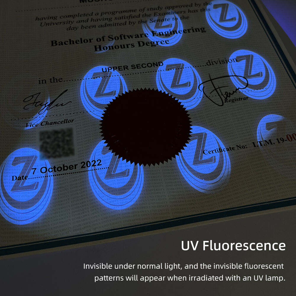 anti counterfeit diploma certificate paper for college452-4