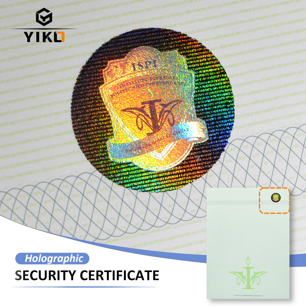 Custom A4 Security Certificate Paper With Watermark Logo for University Graduate Diploma Letterhead Printing Certificate Papers factory