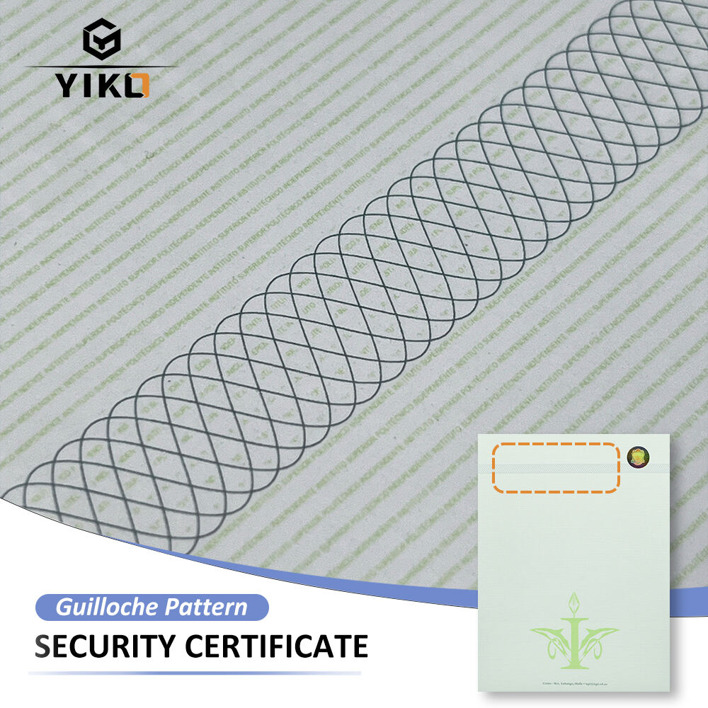 Custom A4 Security Certificate Paper With Watermark Logo for University Graduate Diploma Letterhead Printing Certificate Papers details