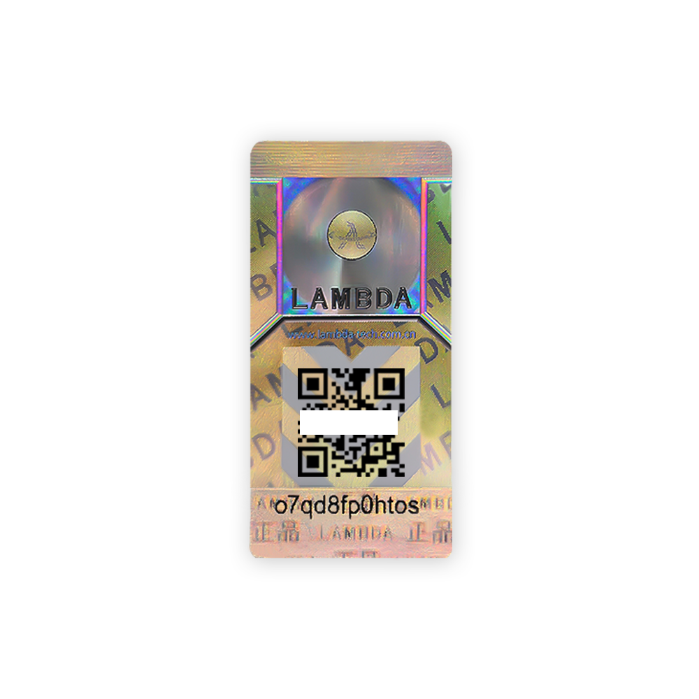 3D Hologram Qr Code Stickers for Perfume Box
