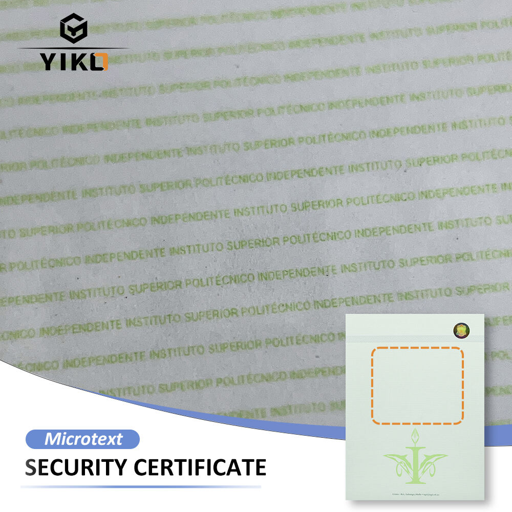 Custom A4 Security Certificate Paper With Watermark Logo for University Graduate Diploma Letterhead Printing Certificate Papers details