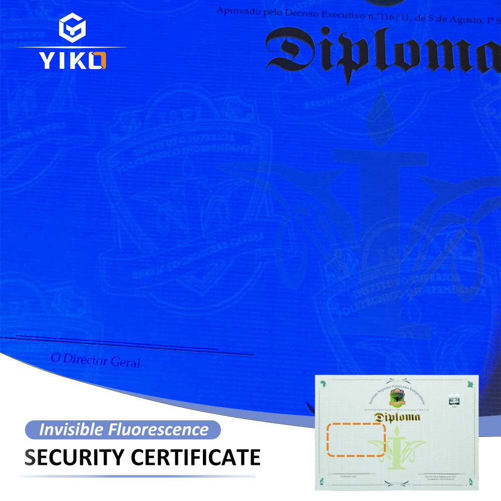 Custom Security Diploma Certificate Paper Printing With Gold Stamping University Graduation Smooth College Diploma Certificate manufacture