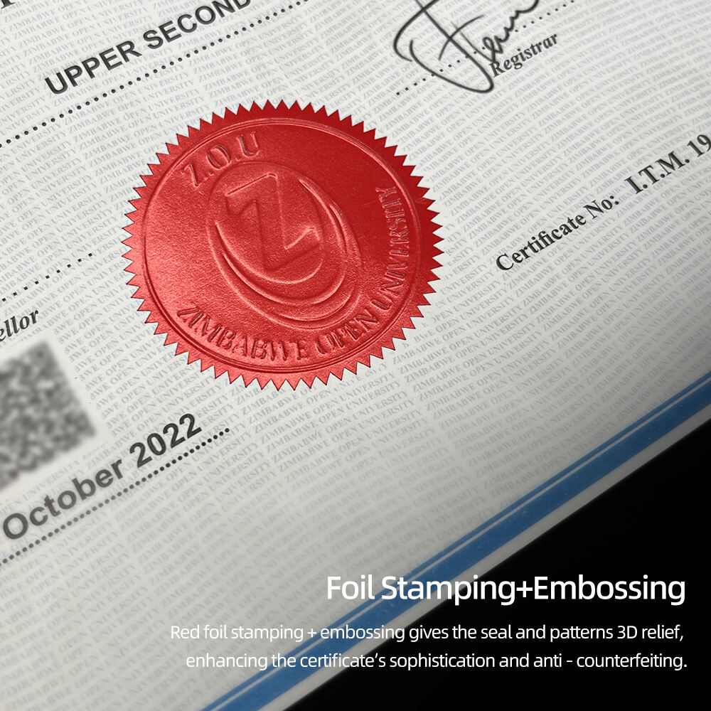 anti counterfeit diploma certificate paper for college452-2