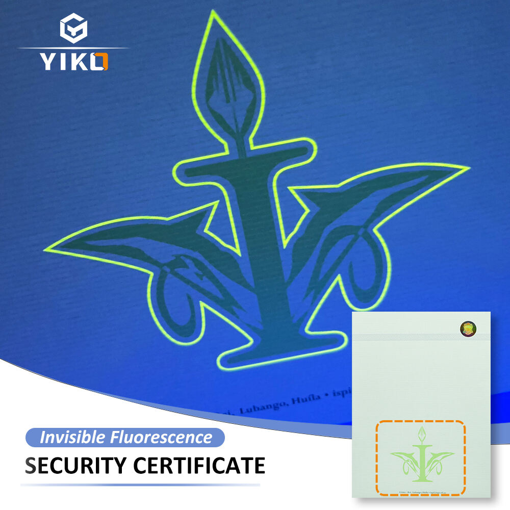 Custom A4 Security Certificate Paper With Watermark Logo for University Graduate Diploma Letterhead Printing Certificate Papers supplier