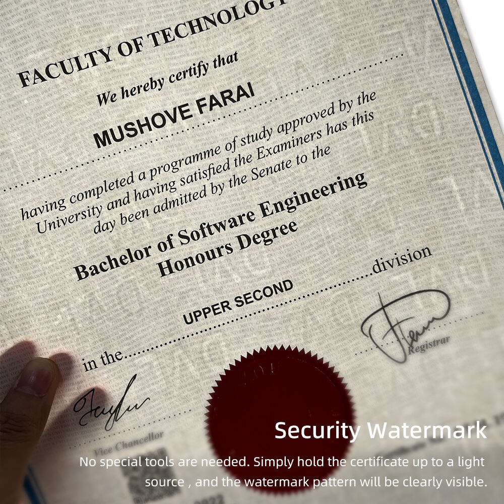 anti counterfeit diploma certificate paper for college452-3