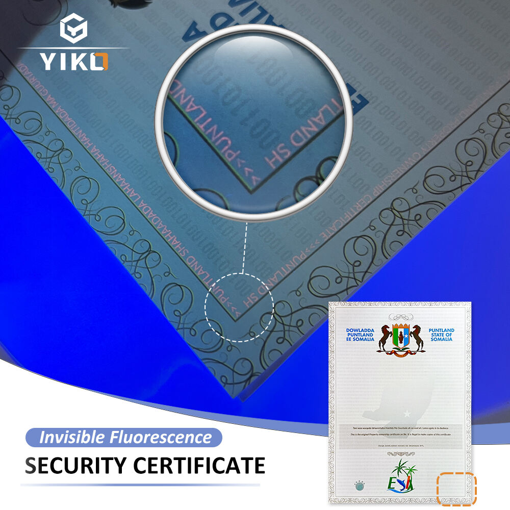 Wholesale Holographic Security Certificate Printing Custom Security Certificate supplier