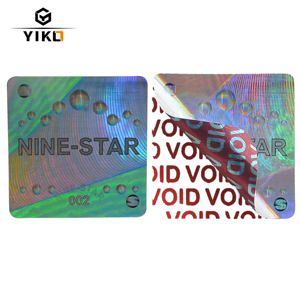 Custom Disposable Label Hologram Tamper Proof Labels Cosmetic Labels Stickers