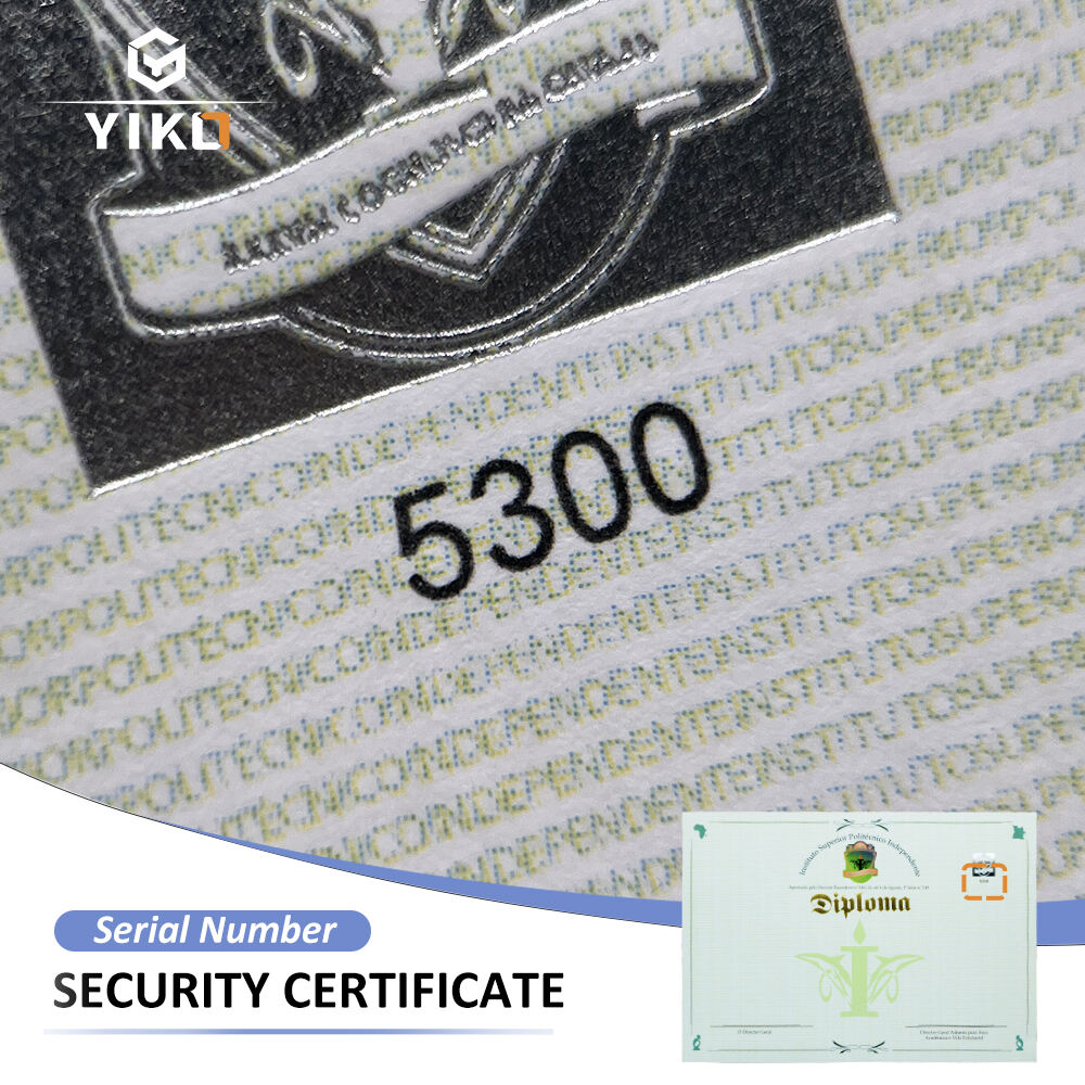 Custom Security Diploma Certificate Paper Printing With Gold Stamping University Graduation Smooth College Diploma Certificate supplier