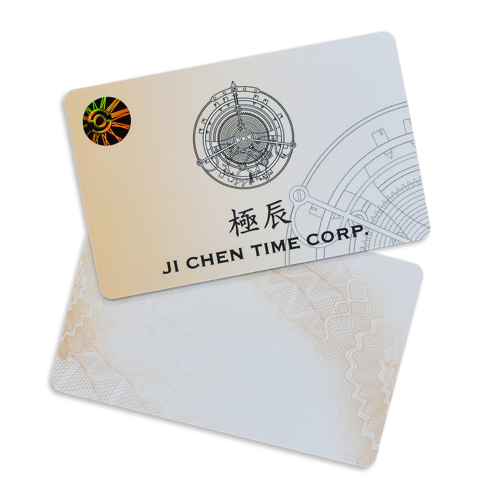 Custom Anti-Counterfeit Hologram Stamping Business Card Spot Invisible Uv Security Printing License Security PVC Card