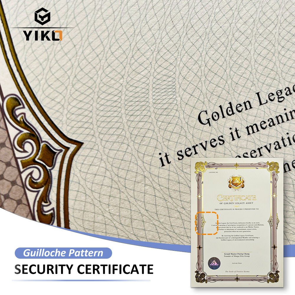 Custom Luxury A3 Certificate Paper With Holographic Seal and Gold Foil Stamping Embossed 300GSM Cardboard for Gift Security factory