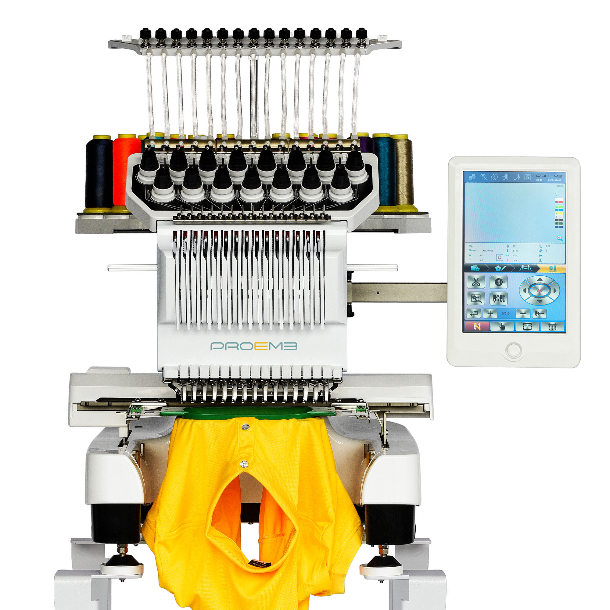 Μηχάνη Εmbroidery για χρήση στο σπίτι με μονό κεφάλι, φιλική για αρχάριους με καπέλο και τσάρτς