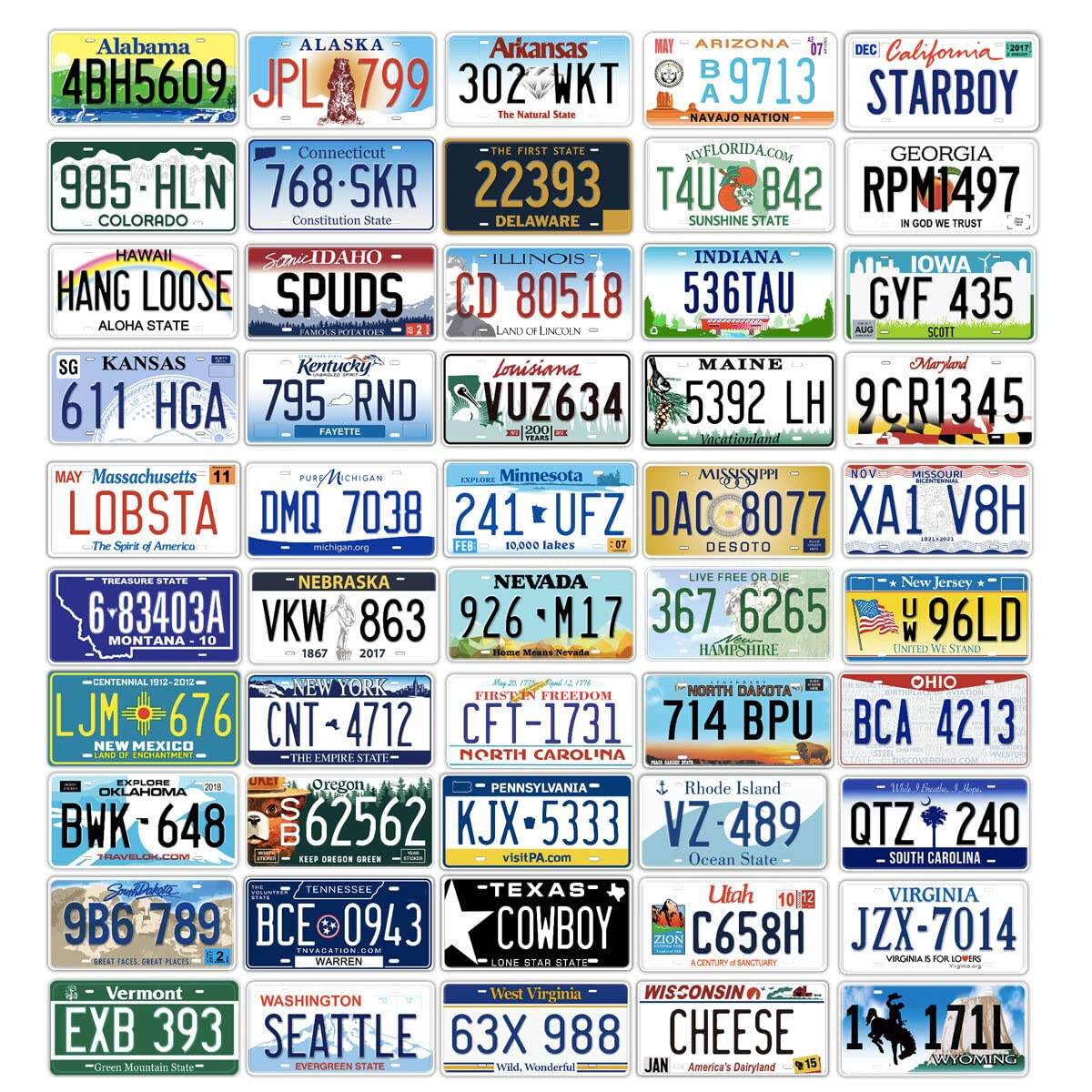 New Product Listing Car Plate Rectangular Aluminum Decorative Car Number Plate for Usa Europe Car License Plate