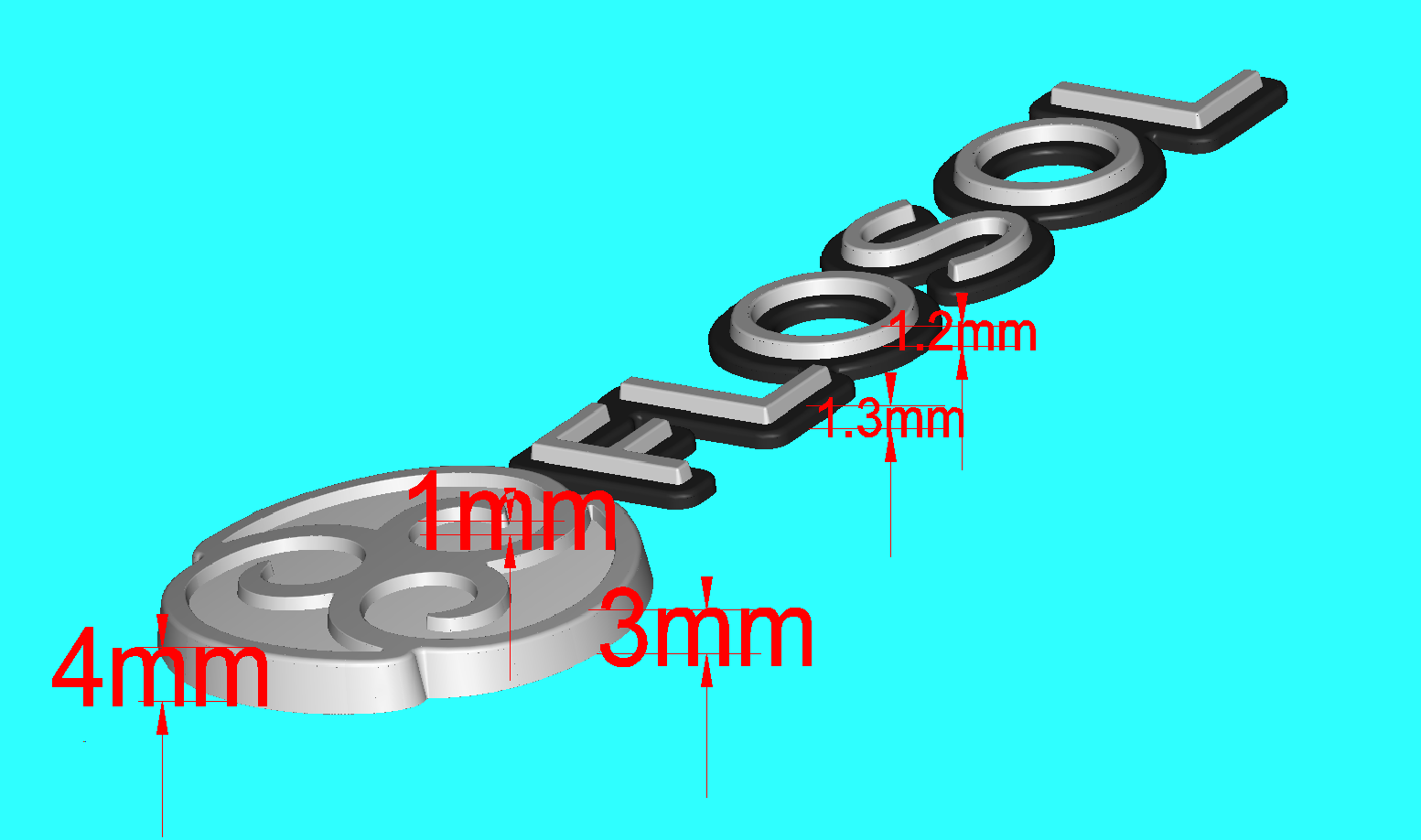 Custom Production Case of ABS Chrome Plated Emblem