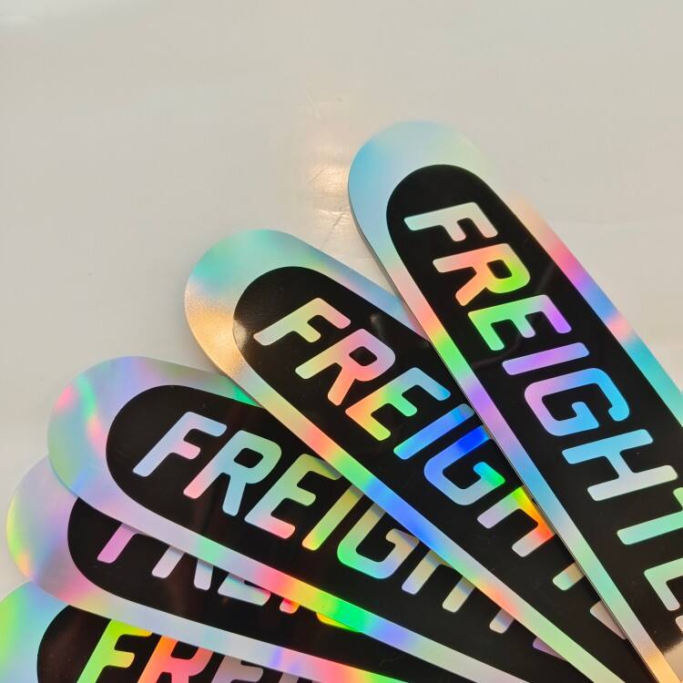 Custom Laser Shiny Stickers PC PVC Labels With Thick Back Vinyl Holographic Sticker