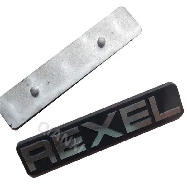 Newest Durable Custom Engraved Brushed Anodized Aluminum Logo Metal Engraved Signs Metal Plate Engraved Logo