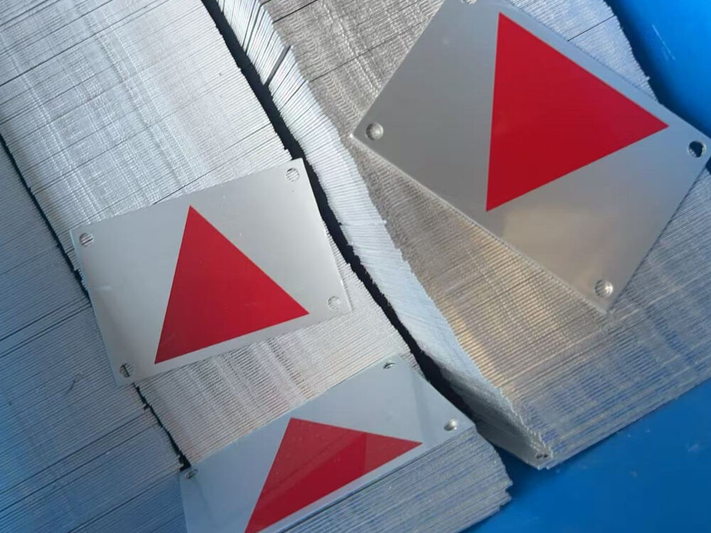 Screen-Printed Aluminum Warning Nameplate Bulk Customization Case