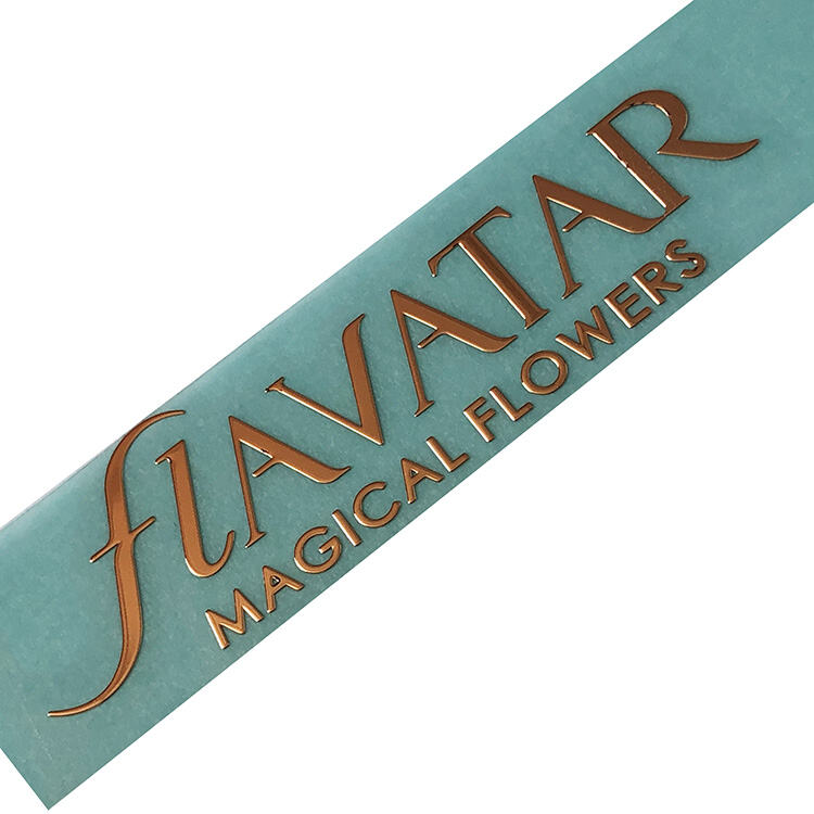 Luxury Logo 3D Embossed Metal Transfer Sticker Exterior Accessories with Electroforming Metal Sticker