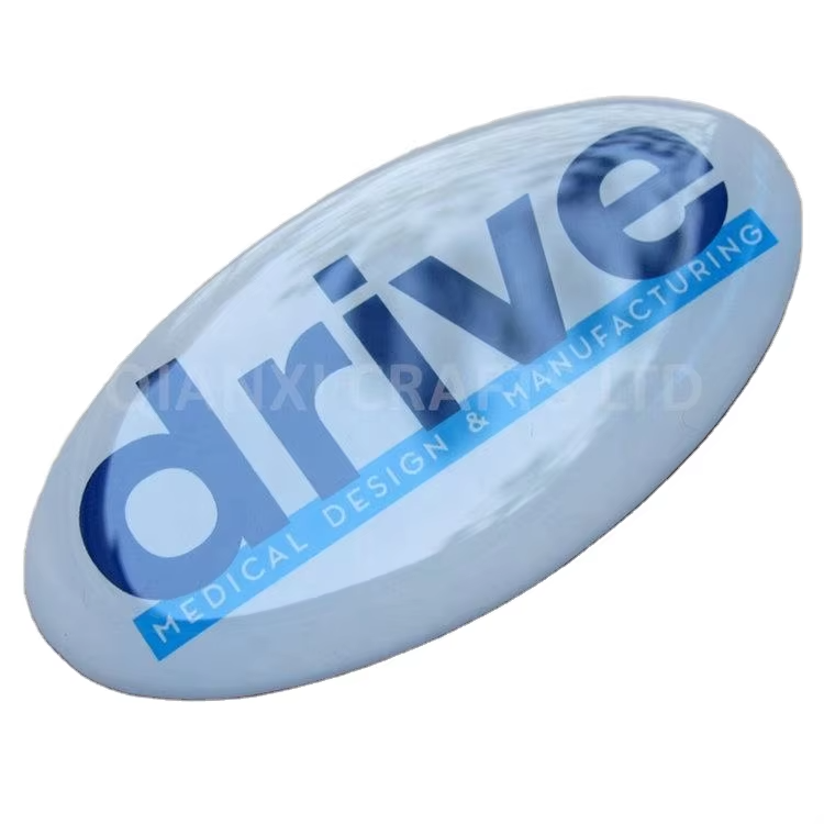 2025 Most Popular Printing Label Transparent Epoxy Resin  PU Resin 3D Wall Sticker logo Dome Sticker