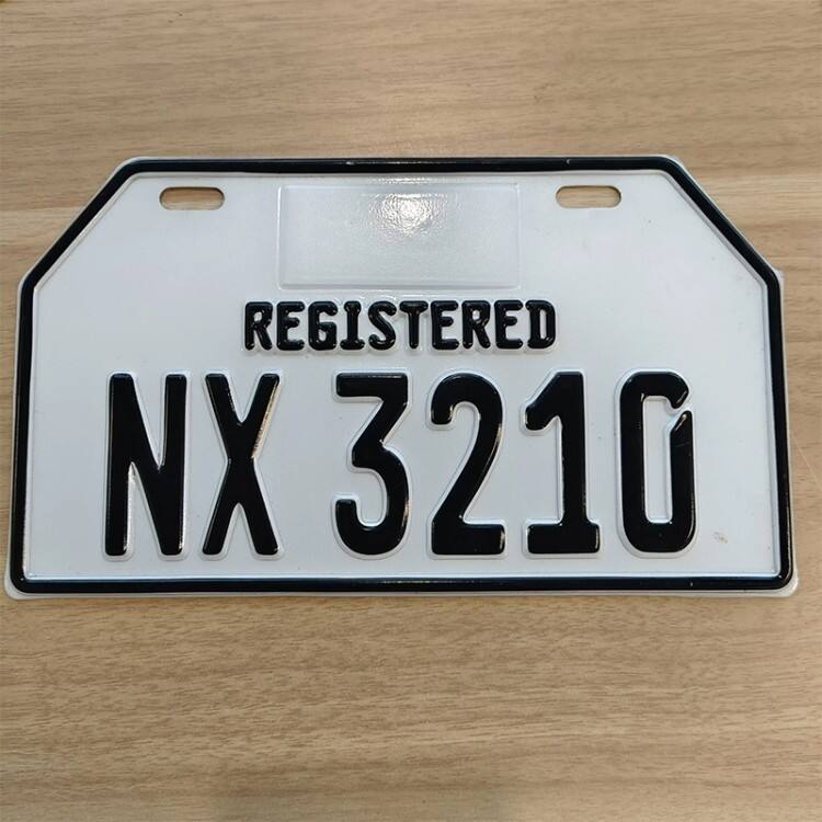 2025 Hot Sales Car Motorcycle Embossing Chip Aluminum Stainless Steel Frame Custom Logo License Plate