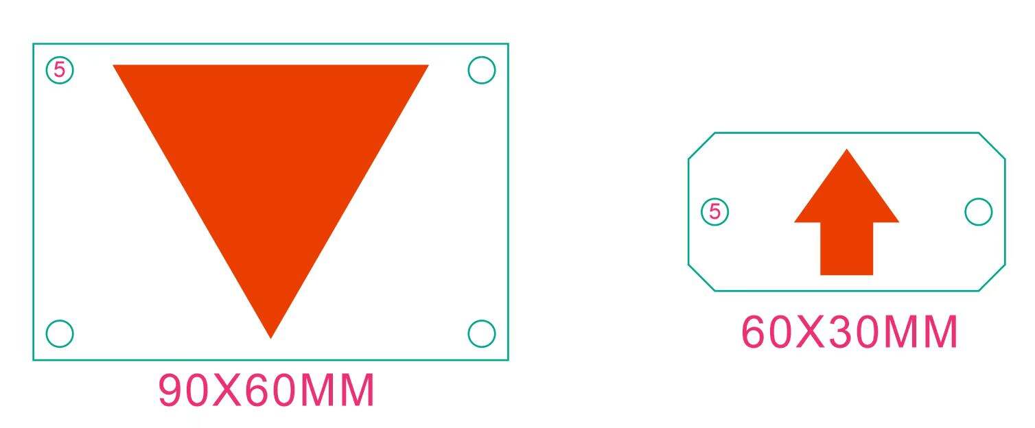 Screen-Printed Aluminum Warning Nameplate Bulk Customization Case