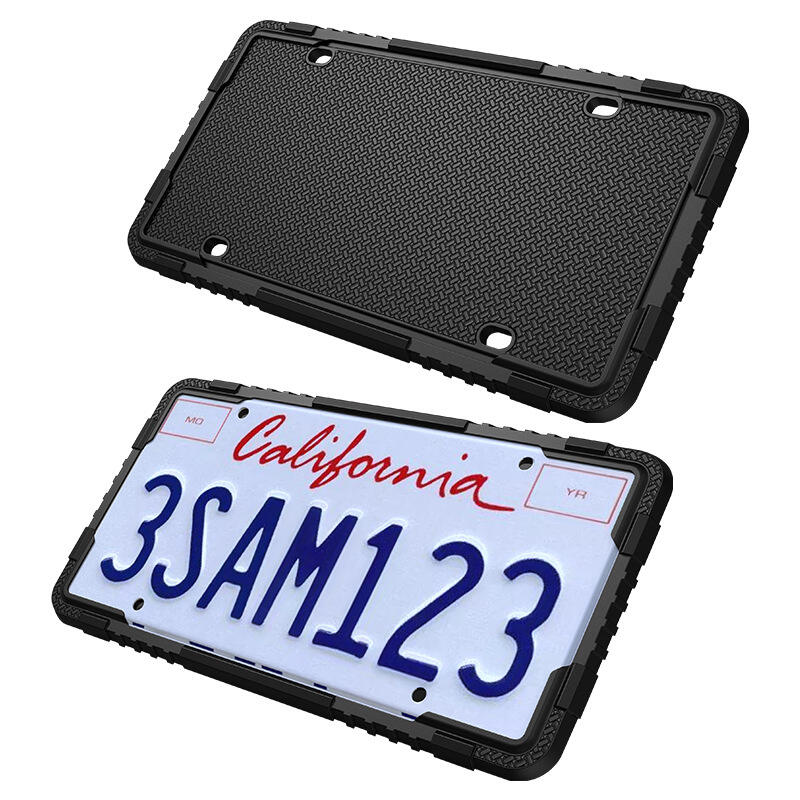 New Product Listing Custom Audi Fog Silicon Car Flip Electric License Number Plate Frames