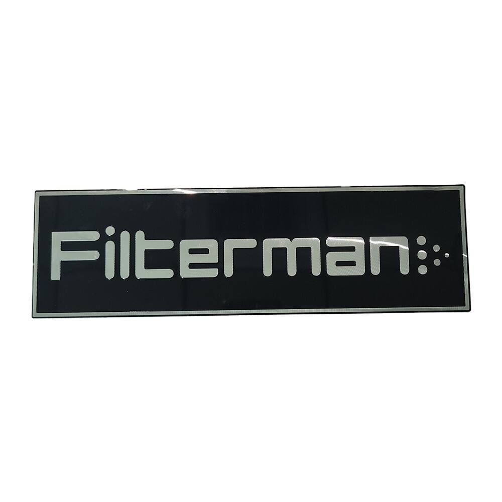 Black Anodized Aluminum Customized UV Printing Silk Screen Offset Printing Metal Brand Name Raised Metal Logo Plate