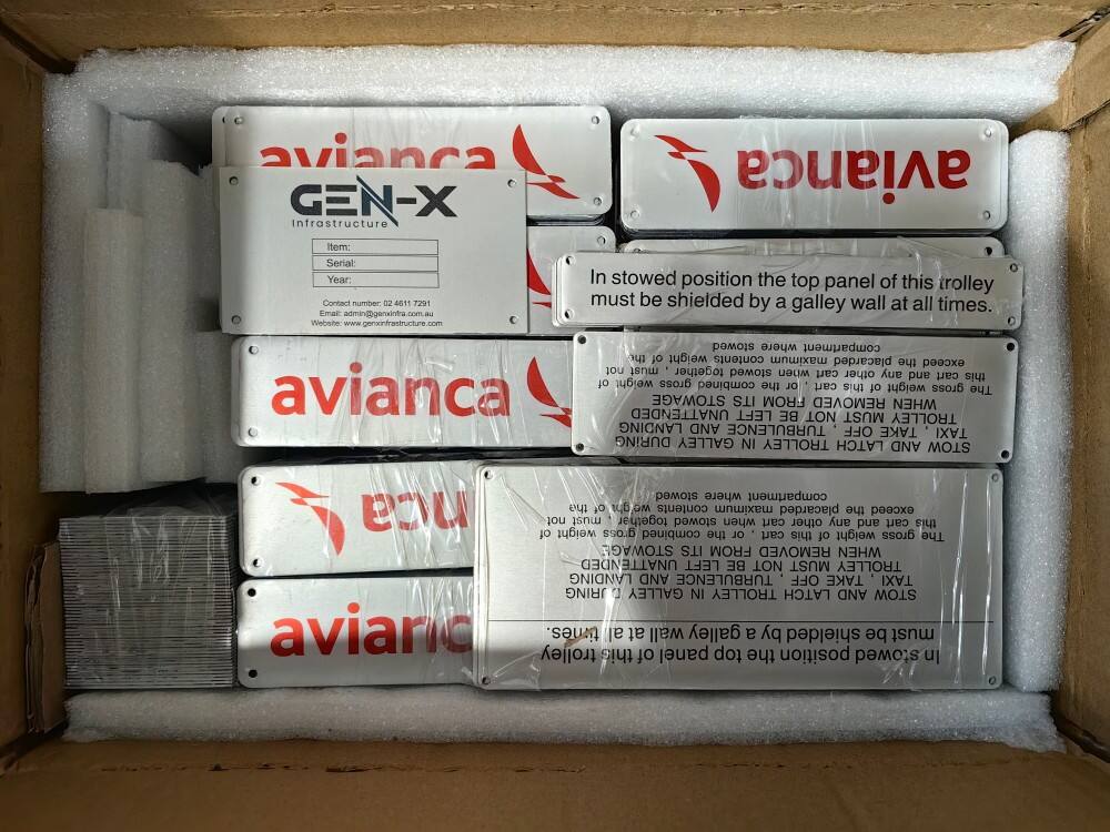 Almajdouie Stainless Steel Etched & Filled Nameplate Replication Customization Case4