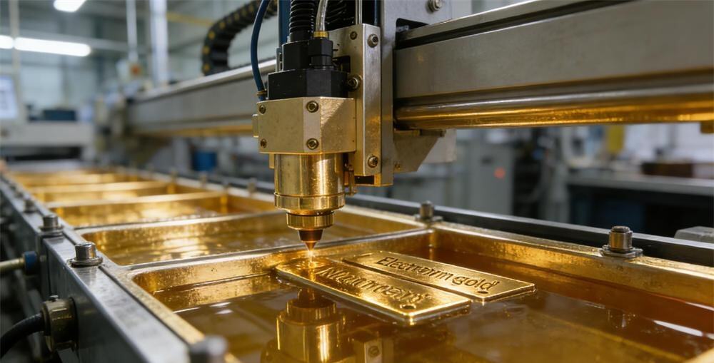 Electroforming gold sicker