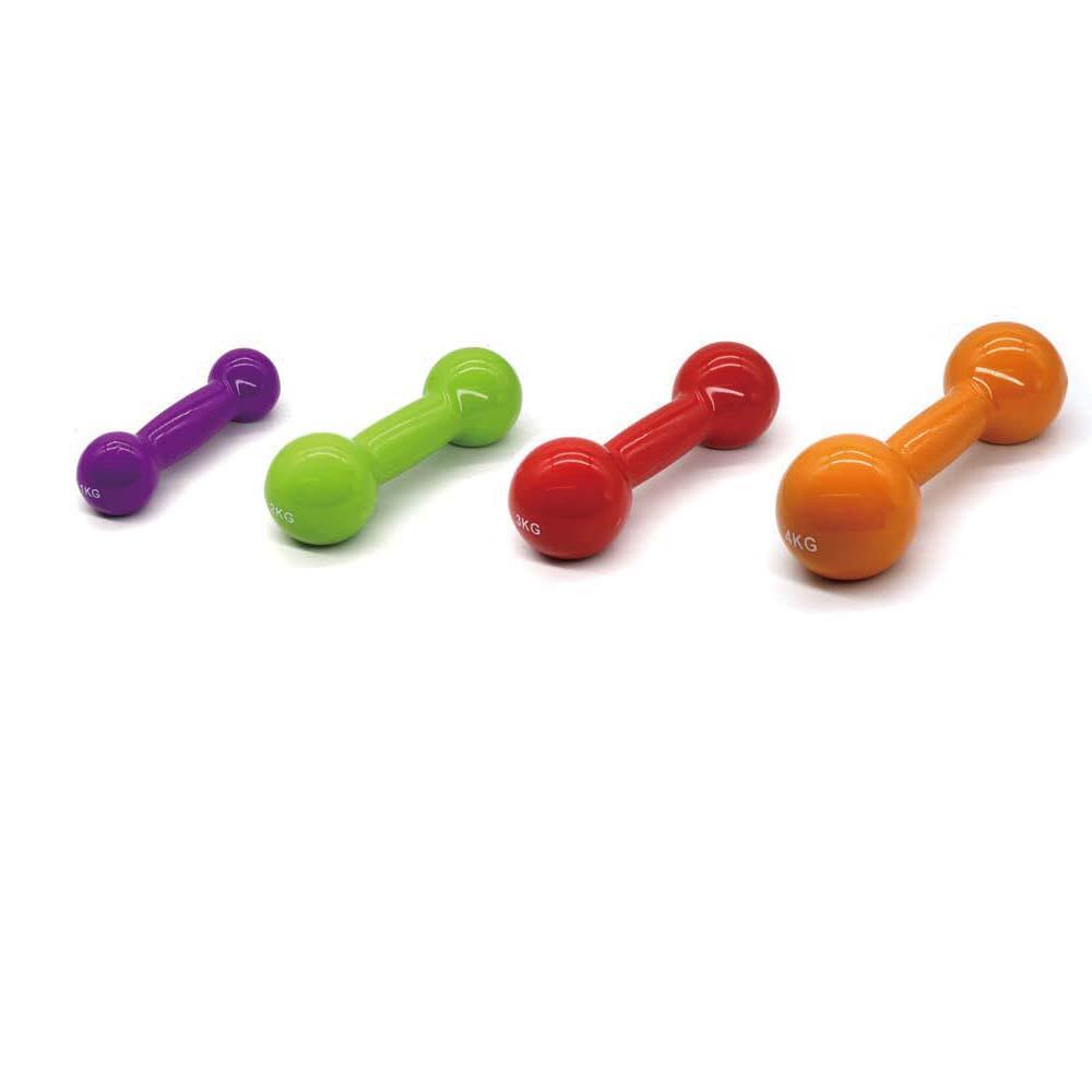 Haltères en vinyle en gros dotés de poids manuels durables, revêtus de couleurs vives, conçus pour les salles de sport commerciales et l’usage domestique en fitness