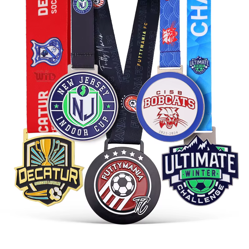 Custom Soccer Medals for All Levels of Football Matches

