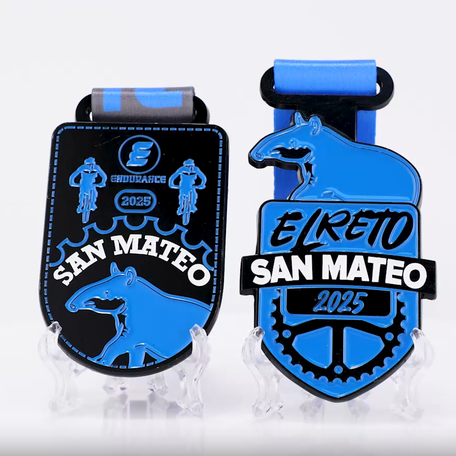 2025 San Mateo Tapir Endurance Bike Medal Set | El Reto Cycling Challenge Award
