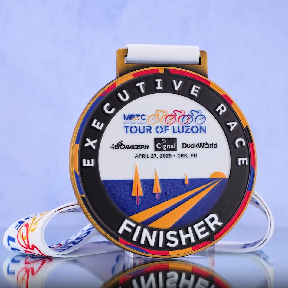 Filipinska turneja Luzona izvršni utrka medalja s obalnim cestama i dizajnom jedrilice